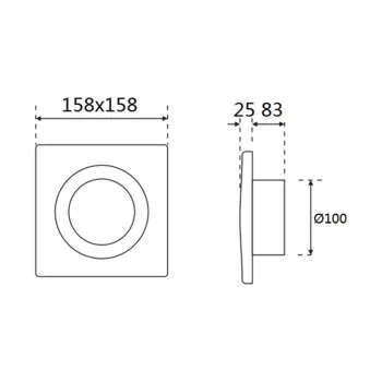 Ventilator za kupatilo sa LED rasvetom EP3902 103 