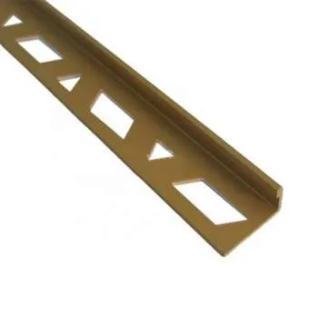 Alu lajsna ger ravni 10mm Mat zlato s 