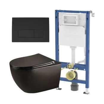 Geberit Latina Black set mat crna tipka 