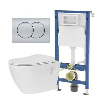 Geberit Terra set hrom mat tipka 