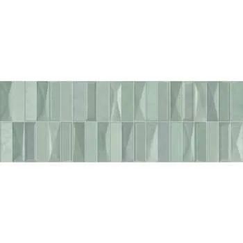 Ancona Green Geometric 20x60cm 