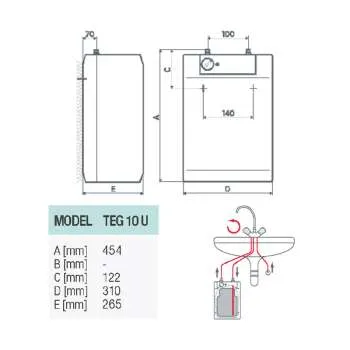 Gorenje bojler Small 10l TEG niskomontažni 