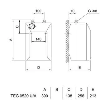 Gorenje bojler Small 5l TEG niskomontažni 