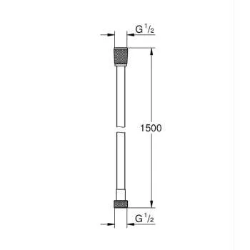 Silverflex tuš crevo 150cm 