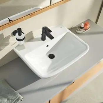 Eurosmart baterija za lavabo S mat crna 