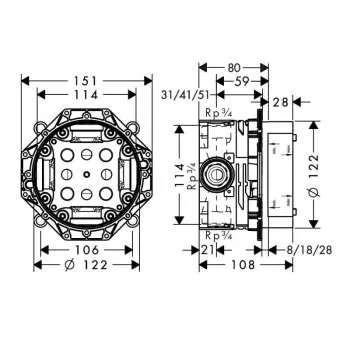 Ibox univerzalni predinstalacioni set 