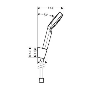 Crometta 100 mono tuš ručica set 