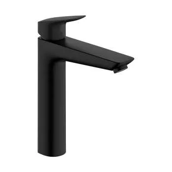 Logis 190 Matt Black visoka baterija za lavabo 