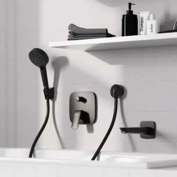 Logis Matt Black maska za ugradnu bateriju 