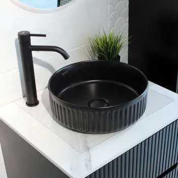 Ion lavabo 36cm matt black 