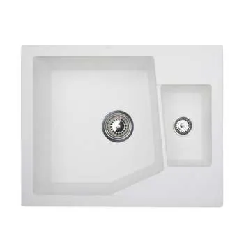 Granitna sudopera XLinea M 1.5D bela 