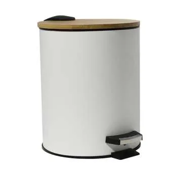 Bamboo metalna kanta White 5l 