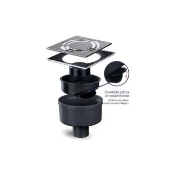 Podni vertikalni slivnik Inox 