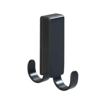 Vieste Black dupla kukica za kabinu 