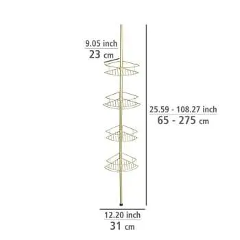 Dolcedo Gold teleskopska ugaona polica 