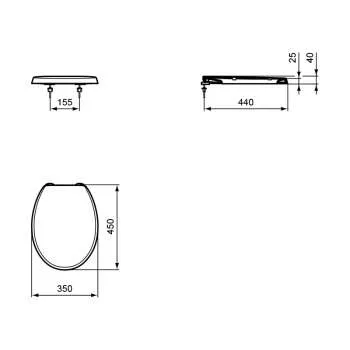 Vidima WC daska plastična 