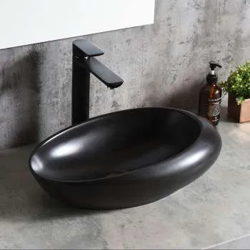 Salamanka mat crni nadgradni lavabo 
