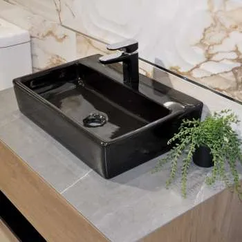 Kairo crni nadgradni lavabo 