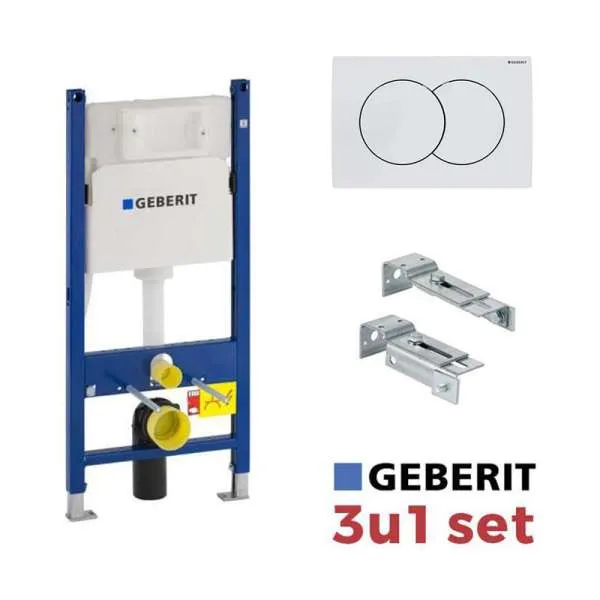 Geberit Duofix Delta 01 Basic set bela tipka 