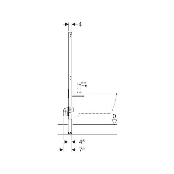 Geberit Duofix element za bide 111.534.00.2 