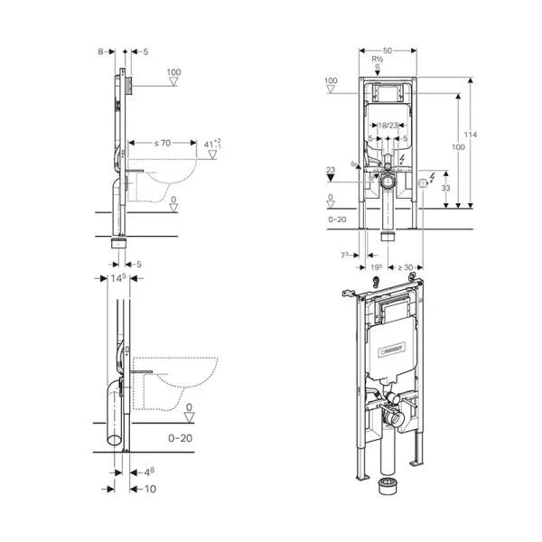 Geberit Duofix Sigma ugradni vodokotlić 111.796.00.1 