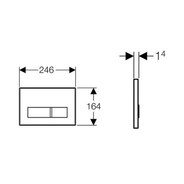 Geberit tipka Sigma 50 bela 