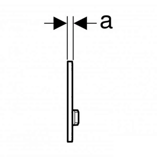 Geberit tipka Sigma 50 alpsko bela 