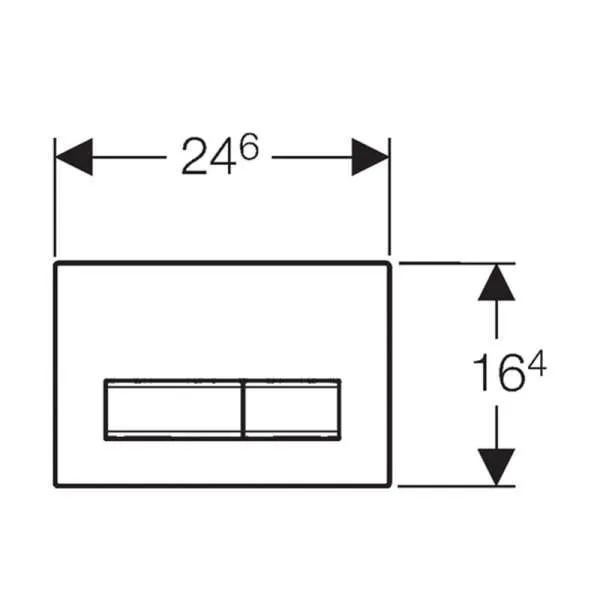 Geberit tipka Sigma 50 crna 