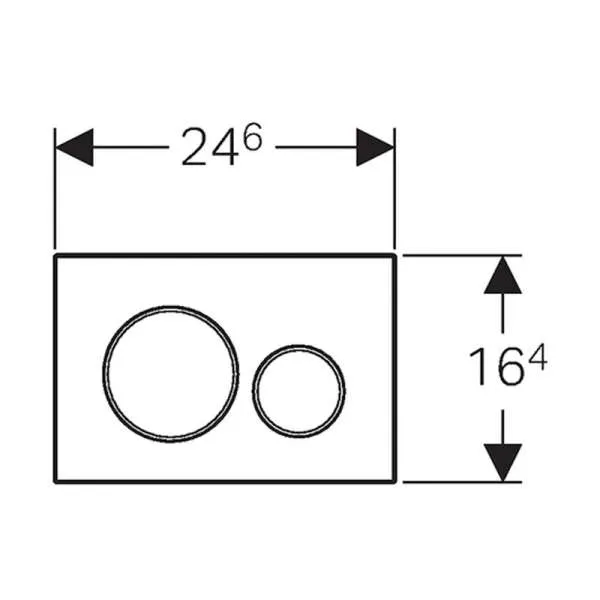 Geberit tipka Sigma 20 bela 