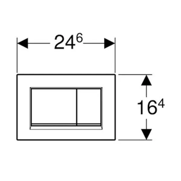 Geberit tipka Sigma 30 hrom mat 