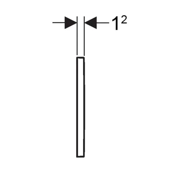 Geberit tipka Sigma 30 crna 