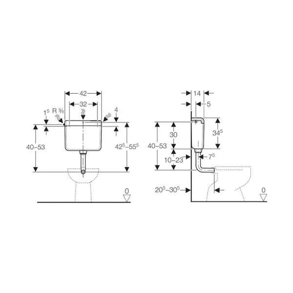 Geberit Fontana vodokotlić AP112 