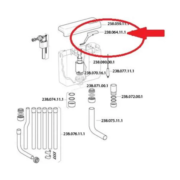 Geberit tipka za aktiviranje AP112/Fontana 