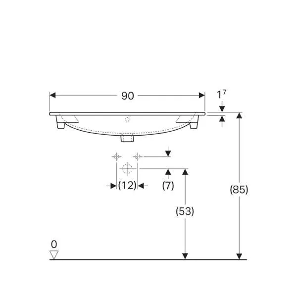 Acanto lavabo 90cm 