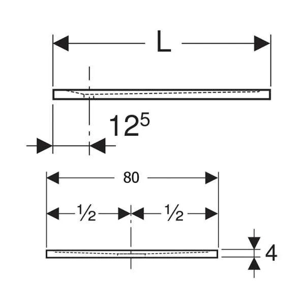 Sestra tuš kada 120x80 