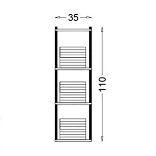 Halic vertikala za kupatilo 35cm 
