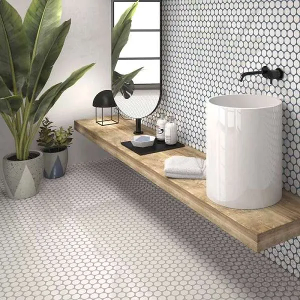 Circle Glossy Calacatta 30.9X30.9cm 