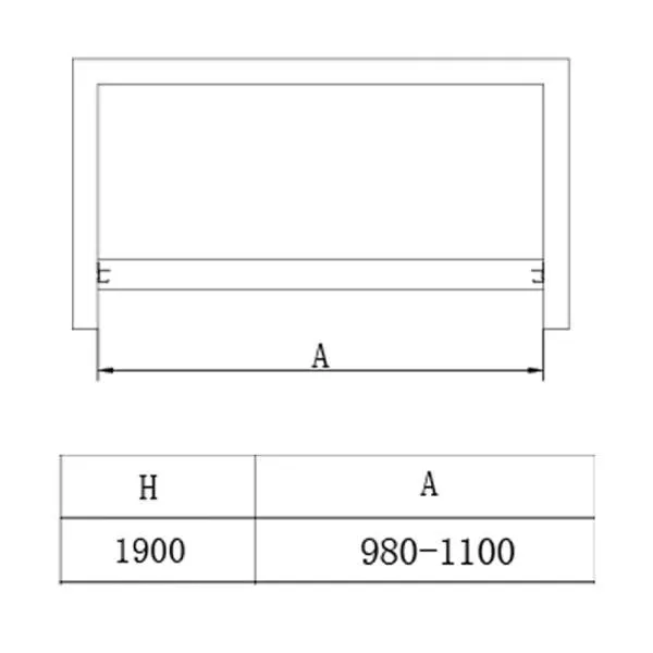 Tuš vrata BP5713SA 110cm 