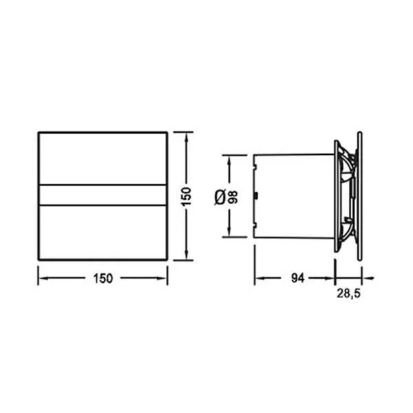 Ventilator za kupatilo E-100 timer 