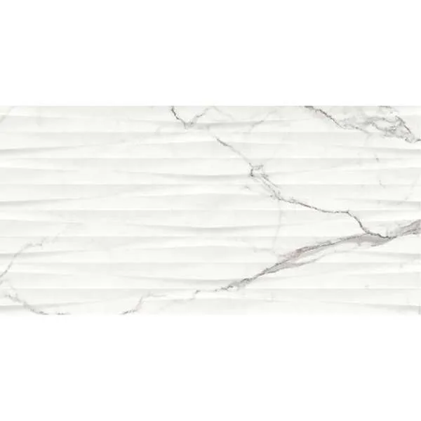 Ginevra White Structure Glossy Rett 29.8x59.8cm 