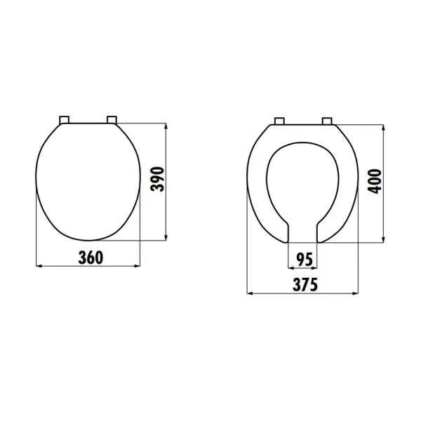 WC daska za invalidsku konzolnu šolju 