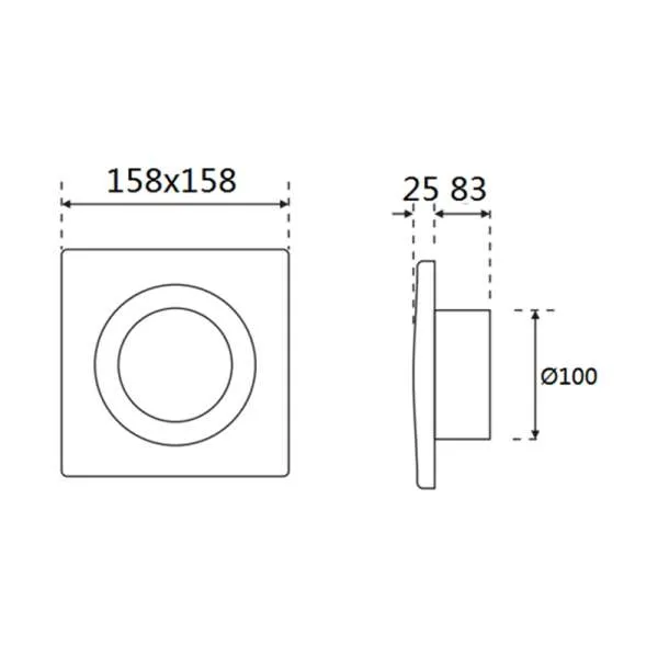 Ventilator za kupatilo sa LED rasvetom EP3902 103 