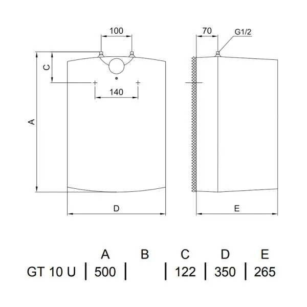 Gorenje bojler Small Plus 10l GTU niskomontažni 