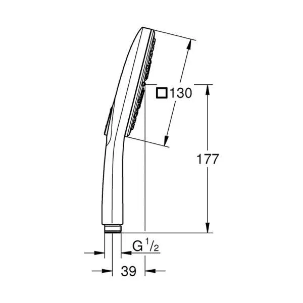 Rainshower Smartactive 130 tuš ručica 3S 