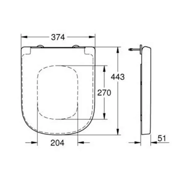 Euroceramic WC daska soft close 