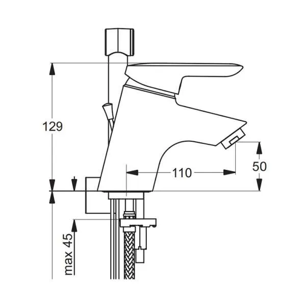 Skanmix baterija za lavabo 