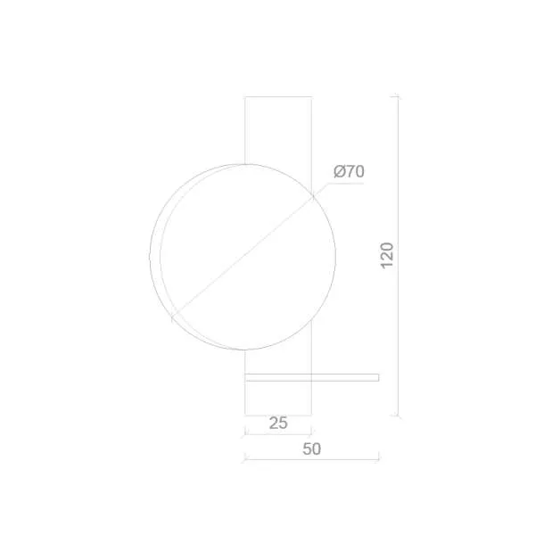Ogledalo LED Mond R70 