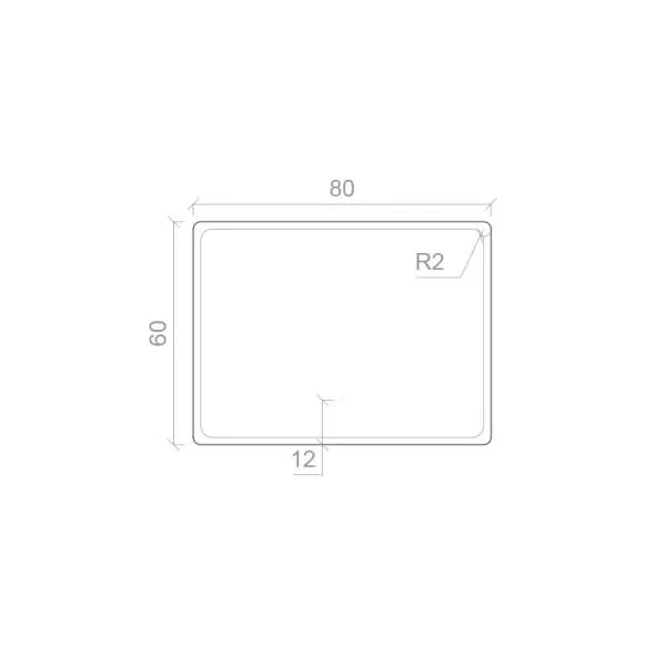 Ogledalo LED Ramonda 80x60 