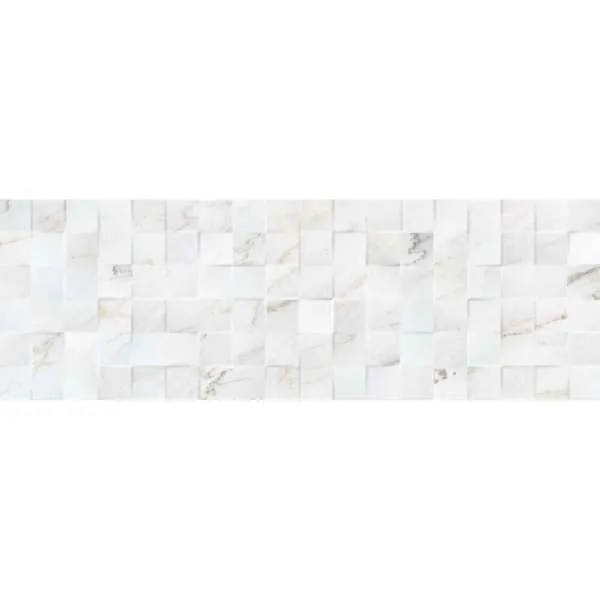 Marmo Mosaic 3D Bianco 25x75cm 