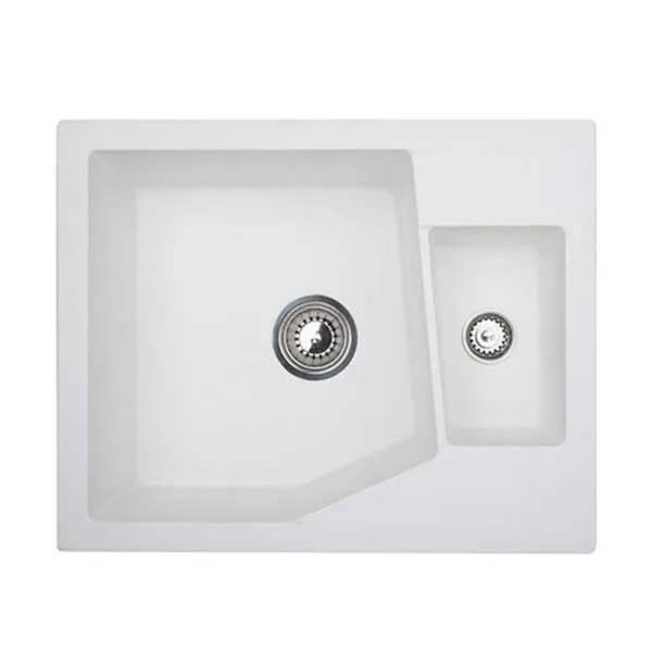 Granitna sudopera XLinea M 1.5D bela 